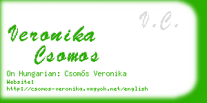 veronika csomos business card